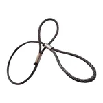 MAHADEV 10 mm 4 Meter Wire Rope Sling,1150 load capacity, 6x19 Steel Core For Lifting, Rigging, and Material Handling