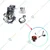 Heavy Duty 39mm Crankcase Cylinder Piston Valve Rocker Arm Kit for 35 cc Brush Cutter Engine