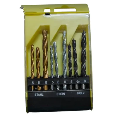 Premium Quality 9 Pcs (3 in 1) Drill Bit Set (Pack of 2)