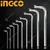 INGCO 9pcs Ball Point Hex Key Set, S2 Material, 1.5-10mm Sizes (HHK12091)