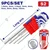 Emtop 9 Pcs Cr-V Steel Hex Key (EHKY1091)