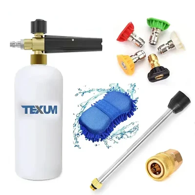 Texum AC-AIOB Complete Set of high Pressure car Washing Machine Accessories