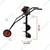 Neptune AG-62T, 63-cc Single Wheel Trolley Type Earth Auger / Post hole digger with 12 inch Auger Bit