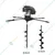 AIVA ITALY AV 1730, Tow Man Operated 4 Stroke 173 CC Earth Auger | Post Hole Digger Machine With 6 & 8 Inch Bit 