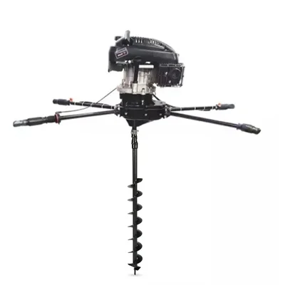 AIVA ITALY AV 1730, Two Man Operated 4 Stroke 173 CC Earth Auger | Post Hole Digger Machine With 4 Inch Bit