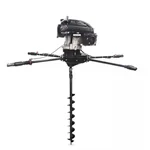 AIVA ITALY AV 1730, Two Man Operated 4 Stroke 173 CC Earth Auger | Post Hole Digger Machine With 4 Inch Bit