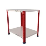 ALIJA 24 x 23 x 18 Inches 2 Shelves Multipurpose Storage Rack 