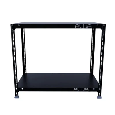 ALIJA 30 x 35 x 18 Inches 2 Shelves Multipurpose Storage Rack(20 Gauge Shelves & 14 Gauge Angle)(Color-Black)