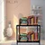ALIJA 30 x 35 x 18 Inches 2 Shelves Multipurpose Storage Rack(20 Gauge Shelves & 14 Gauge Angle)(Color-Black)