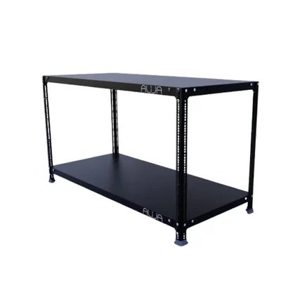 ALIJA 30 x 53 x 24 Inches 2 Shelves Multipurpose Storage Rack(Color-Black)