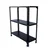 ALIJA 3 x 2.75 x 1 Ft. / 36 x 33 x 12 Inch with 3 Shelves Multipurpose Metal Storage Rack(Color-Black,Gauge-24 gauge shelves 18 gauge angle)