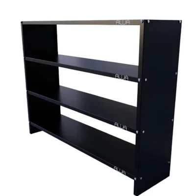 ALIJA Solid Metal Bookcase/Library/Book Shelf/Rack | 36 x47 x 12 Inch (Color-Black)