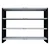 ALIJA Solid Metal Bookcase/Library/Book Shelf/Rack | 36 x47 x 12 Inch (Color-Black)