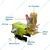 YURI High Pressure Triple Pistons HTP Sprayer Pump For Cleaning & Agricultural Spray | YR-AS1149