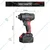 Aeropro 1/2" 20V Cordless Impact Wrench With Max Torque 850 N.m & Battery-Charger, 2200 RPM (A706)