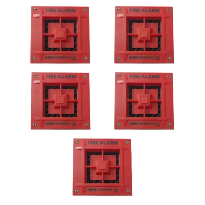 High-Quality ABS Plastic Fire Alarm Hooter for Effective Fire Safety(Pack-5 Pcs.)
