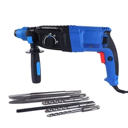 Agni Power 26 mm 1000 Watt Rotary Hammer Drill With Drill Bits & Chisel, 850 RPM (AP016)