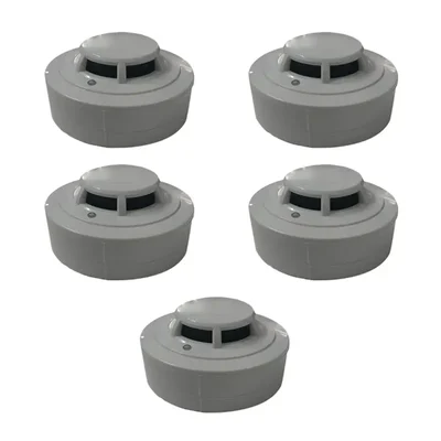 Premium Quality Fire Smoke Detector Alarm System (Wired)(Pack-5 Pcs.)