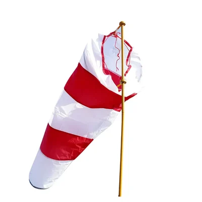 Sense Safety Airport Wind Sock & Stand - Reflective Tape, Waterproof, Rip-Stop for Accurate Wind Measurement