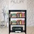 Alija 4 Shelf Solid Metal Bookcase /Library/ Book Shelf/ Rack (48 x 35 x 12 Inchs)(Color-Black,Capacity-4 Shelves)