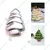 Set of 2 Aluminium Christmas Tree Cake Tin Mould for 1 kg Cake 