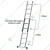 Youngman Aluminum Wall Support Extension Ladder (6X2 Steps)