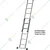 Youngman Aluminum Wall Support Extension Ladder (8X2 Steps)