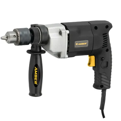 Amber 13mm (1/2") 650 Watt Dual-Mode, Variable Speed, F/R Function Electric Hammer Drill With 6 Months Warranty (AM EID-13)