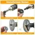 Angle Grinder Converter Attachment For Drill Machine With 3 Pcs Cutting Blade, 1 Pc Grinding Wheel, 1 Pc Flap Disc & 1 Pc Velcro Pad With Paper