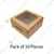 Commercial Cake Packaging Box With Window For 1kg, 10x10x5 inches ( Pack of 50 Pcs)