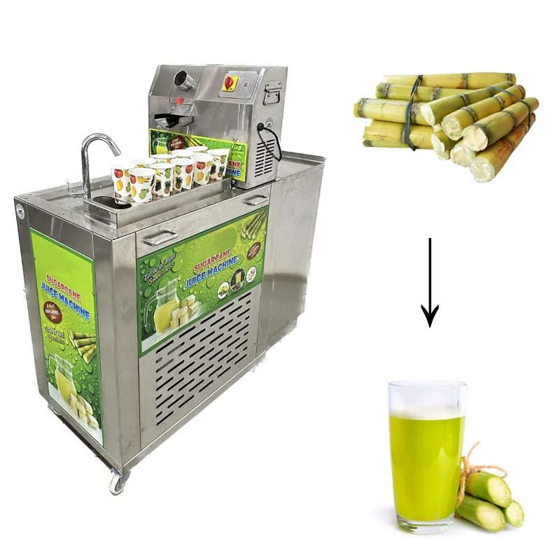 Commercial Automatic Sugarcane Juicer Machine With Chiller