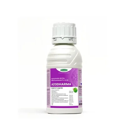 Katyayani Azodharma | Azoxystrobin 18.2% + Difenoconazole 11.4% SC Fungicide.(Quantity-100ml (100ml x 1))
