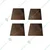 Pack of 4 Bakelite Sheet for Vinayak Machines Manual Panipuri Press Machine with Mild Steel Body