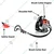 Neptune BC-520-BPK, 2 Stroke 51.7 CC Backpack Multicrop Brush Cutter | Crop Cutter For Agriculture.