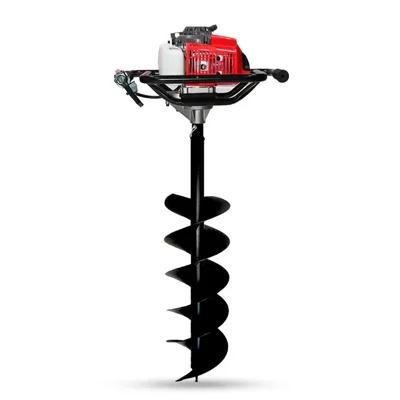 BALWAAN 63 cc 2 Stroke Heavy Duty Petrol Earth Auger with 6 Inch Double Spiral Bit Suitable for Digging Holes, Plantation & Fencing Purpose |BE-63