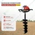 BALWAAN 63 cc 2 Stroke Heavy Duty Petrol Earth Auger with 6 Inch Double Spiral Bit Suitable for Digging Holes, Plantation & Fencing Purpose |BE-63