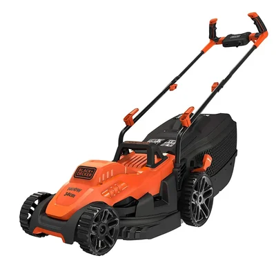 Black+Decker BEMW461BH Electric Winged Blade Lawn Mower, 1400-Watt, 13 Inch