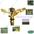 SUJAY S3-Brass Impact Garden Sprinkler with 3/4 " inlet for Agricultural and Irrigation purposes