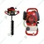 BSC EA-840, 84cc 4-Stroke Petrol Engine Earth Auger Machine with 10 Inch Heavy-Duty Drill Bit