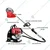 Heavy Duty 4 Stroke 35cc Multi Attachment Backpack Brush Cutter With Chainsaw & Flat Tiller Attachment