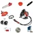 Heavy Duty 2 Stroke 52cc Multi Attachment Backpack Brush Cutter With Chainsaw & Flat Tiller Attachment