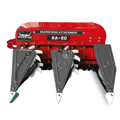 Balwaan RA-80, 2 Row Mini Reaper Attachment for Balwaan 5 - 9 HP Petrol and Diesel Power Weeder