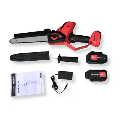 SUMO 20 V Battery Operated Cordless Chainsaw Machine | 10 inch Guide Bar | with Battery & Charger