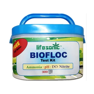 Lifesonic Biofloc Test Kit | 300 Tests Per Kit | Includes 75 Tests for Each of Ammonia, pH, DO and Nitrite