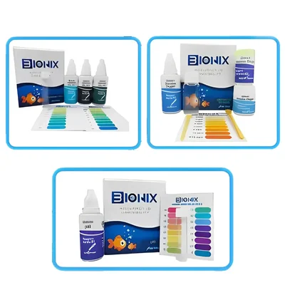BIONIX PH Ammonia Oxygen Combo Test Kit for Freshwater ( Ammonia 150 + Oxygen 100 + pH 250 Test)