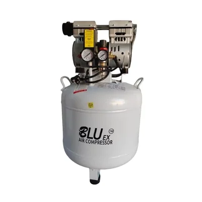 BLUEX 50 Liters Dental Oil Free Sound Less Air Compressor with 1 HP Motor, 116 psi Max. Pressure and 4.8 CFM (BEI-1105)