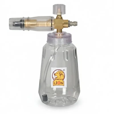 LION 5000 PSI, Transparent Professional Foam Cannon Snow Lance –Pure brass nozzle ( LI-202A ) for all type of washers