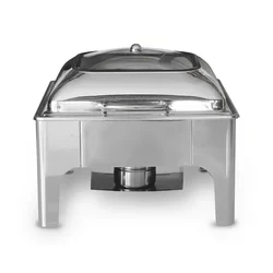 Premium Quality Buffet Food Warmer with Fuel Based and Glass Lid, 6 Liter Capacity
