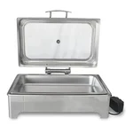 Premium Quality Buffet Food Warmer with Electric Based and Glass Lid, 9 Liter Capacity
