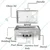 Premium Quality Buffet Food Warmer with Fuel Based and Glass Lid, 9 Liter Capacity
